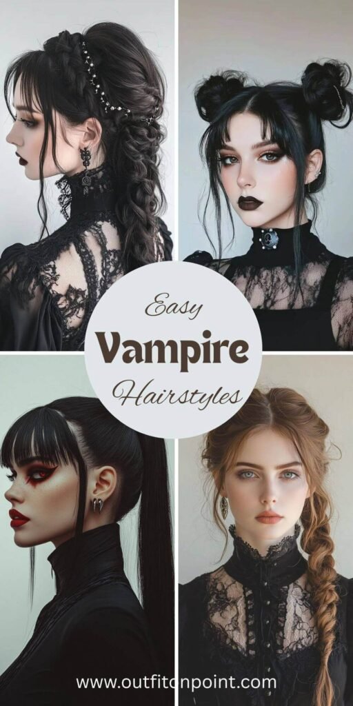 Easy Vampire Hairstyles
https://outfitonpoint.com/charming-vampire-hairstyles-every-woman-should-try-this-halloween/
