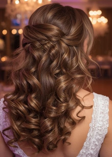 Half Up Half Down Prom Hairstyles 