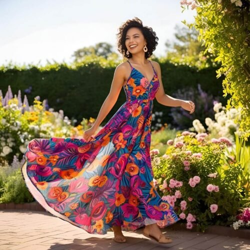 How to Wear Maxi Dresses When You’re Petite