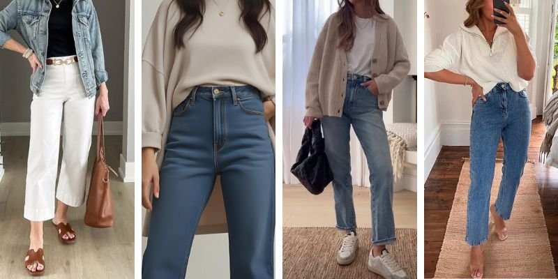 5 ways to wear straight-leg jeans if you’re 5’2
