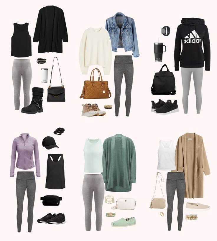 Winter Athleisure 
https://outfitonpoint.com/cold-weather-style-fresh-winter-outfit-ideas-with-leggings/