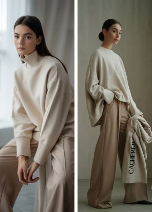 Monochrome Outfit Casual  
https://outfitonpoint.com/how-to-style-monochrome-outfits-in-fall-and-winter/