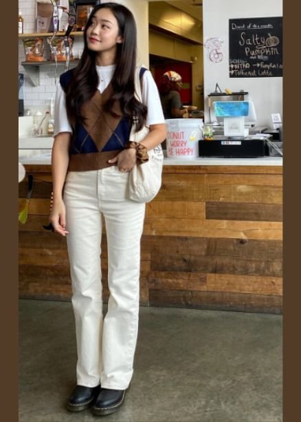 coffee shop outfit 
https://outfitonpoint.com/casual-fall-outfit-ideas-for-a-cozy-cafe-day/