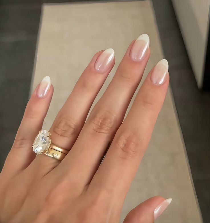 Elegant Engagement Nails 