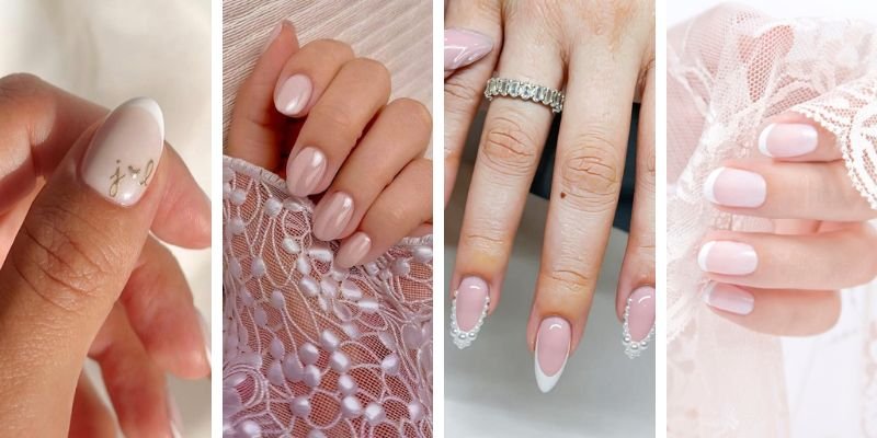 Elegant Engagement Nails 