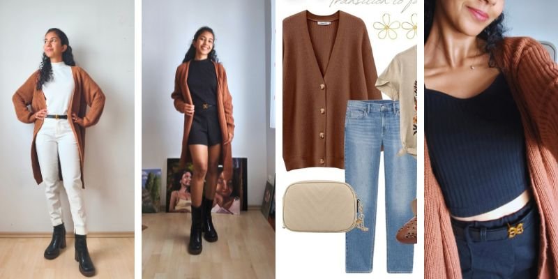 https://outfitonpoint.com/nine-different-ways-to-wear-a-long-brown-cardigan/
