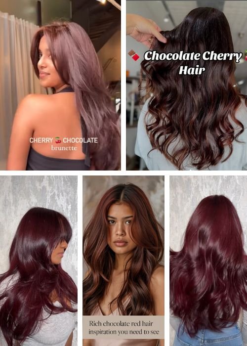 Chocolate Cherry Hair Color Ideas  
https://outfitonpoint.com/chocolate-cherry-hair-color-ideas-that-pop-on-brown-skin/