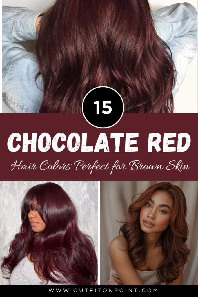 Chocolate Cherry Hair 
https://outfitonpoint.com/chocolate-cherry-hair-color-ideas-that-pop-on-brown-skin/