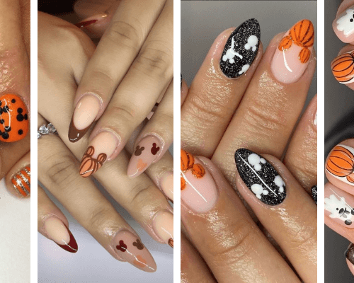 Must-Try Mickey Pumpkin Nails for Halloween Season