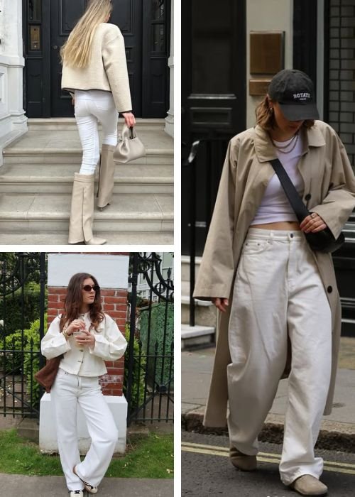 White jeans outfit  
https://outfitonpoint.com/chic-white-jeans-winter-outfits-youll-want-to-copy/