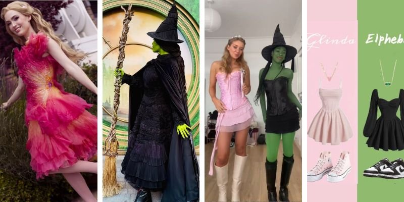Glinda & Elphaba Costume
https://outfitonpoint.com/glinda-elphaba-costume-ideas-easy-halloween-witch-looks/