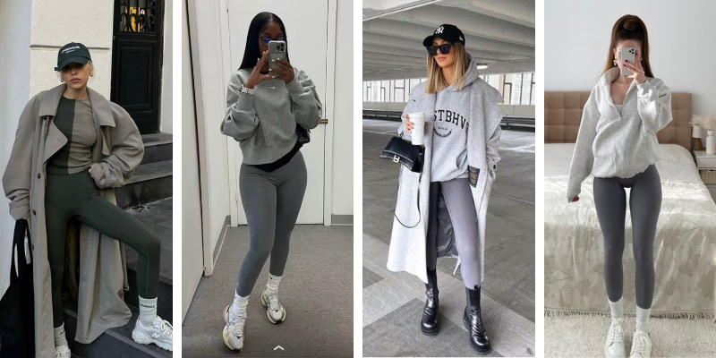 Gray Leggings Outfit