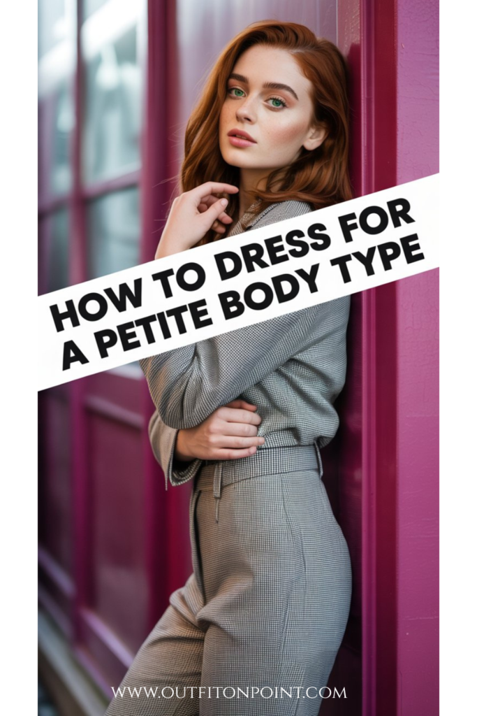 How to Dress for a Petite Body Type 
https://outfitonpoint.com/how-to-dress-for-a-petite-body-type-real-tips-that-work/