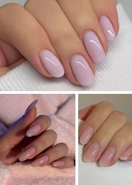 glossy nails 
https://outfitonpoint.com/lipgloss-nail-colors-that-look-amazing-on-every-skin-tone/