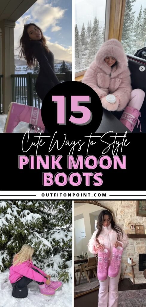Pink Moon Boots 
https://outfitonpoint.com/what-to-wear-with-pink-moon-boots-outfit-ideas-styling-guide/