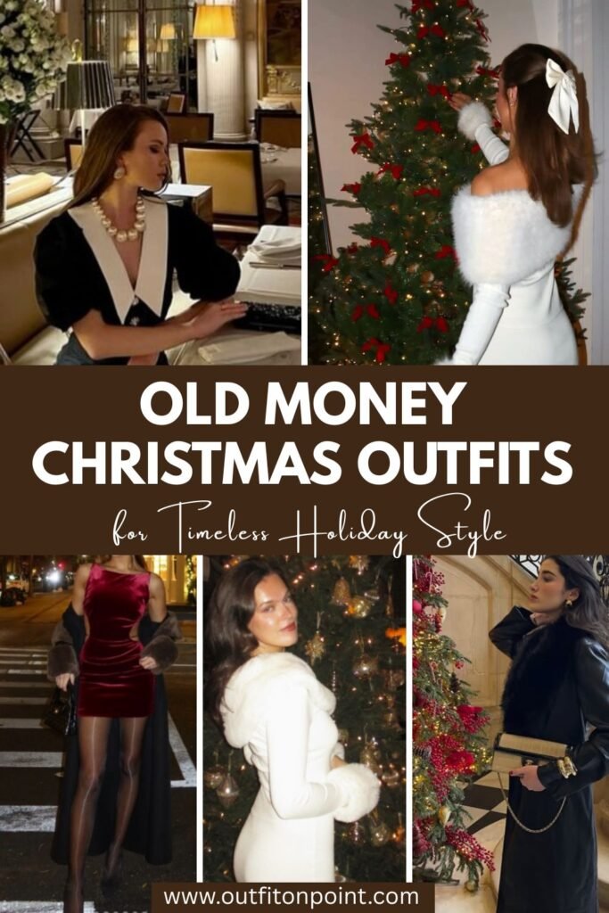 Old Money Christmas Outfits 
https://outfitonpoint.com/old-money-christmas-outfits-you-need-in-your-wardrobe/