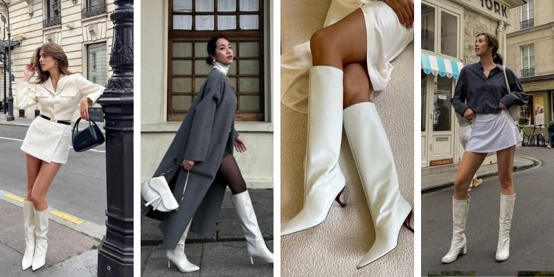 White Boots Outfit Ideas 