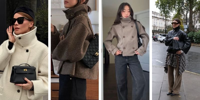 Funnel Neck Coat Winter 