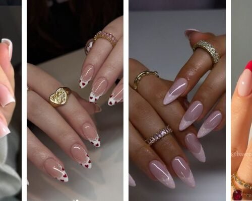 Pink Valentine nails