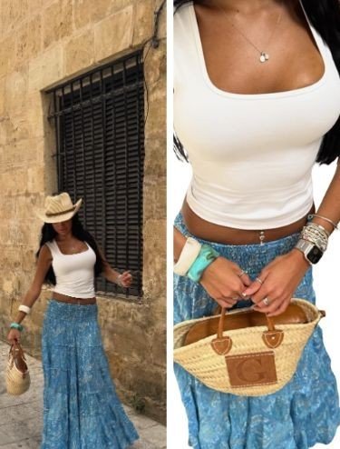 Summer Maxi Skirt Outfits