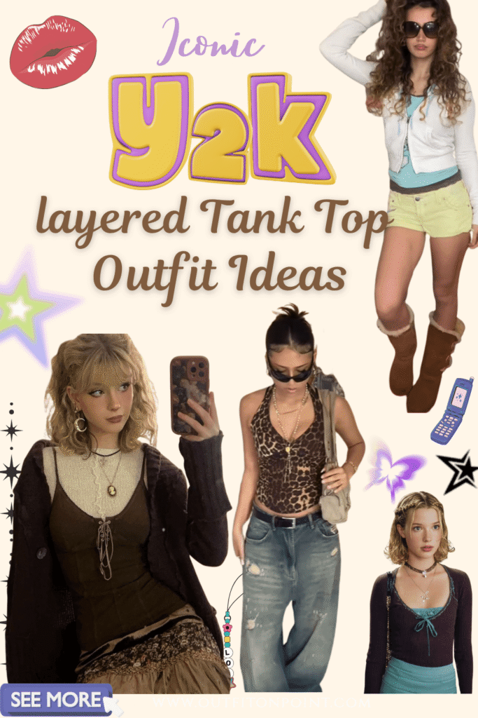 Y2K Tank Top Outfit 
https://outfitonpoint.com/layered-tank-top-outfits-inspired-by-the-early-2000s/