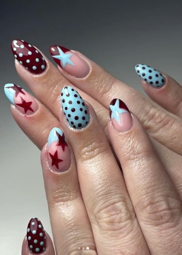 4th of july nails polka dots
https://outfitonpoint.com/the-prettiest-4th-of-july-polka-dot-nail-art-ideas/