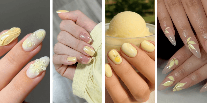 Butter Yellow Nails for Summer That Are Cute and Classy