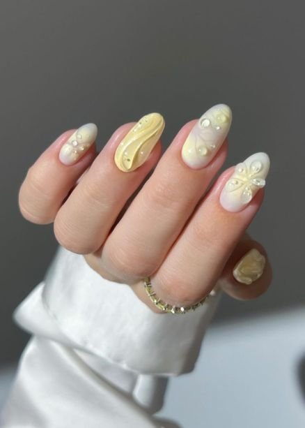 Butter yellow nails 