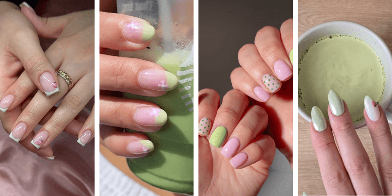 Best Strawberry Matcha Nails Looks You’ll Want to Copy Immediately