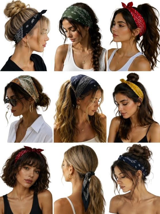 bandanna hairstyle