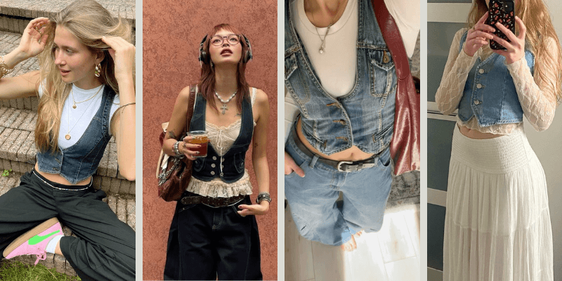 Cute and Stylish Ways to Wear a Denim Vest This Year