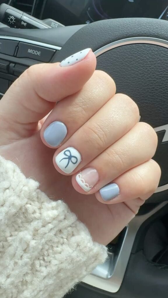 School themed nails 