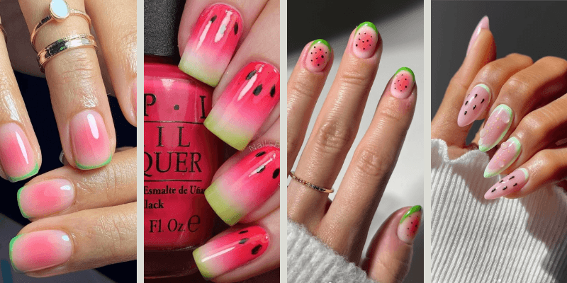 Fresh Watermelon Nails Designs for a Juicy Summer Look