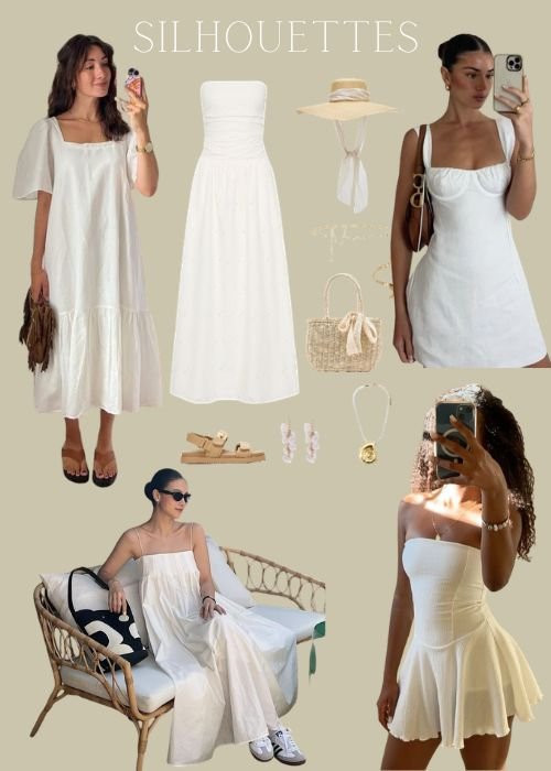 white summer dress outfit 