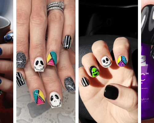 Nightmare before christmas nails short