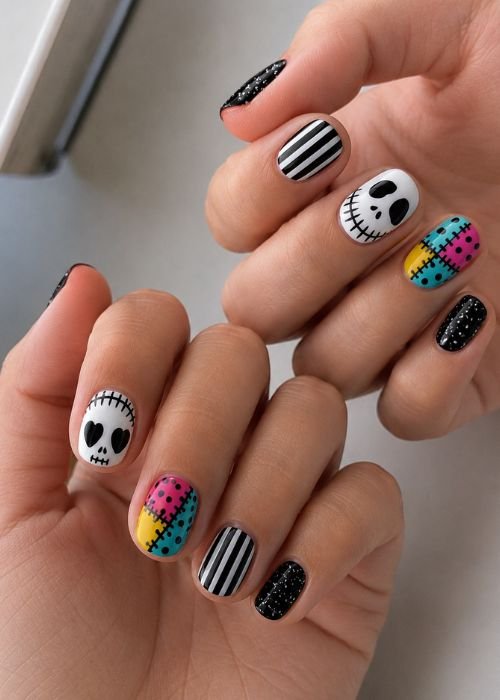 Nightmare Before Christmas Nails 