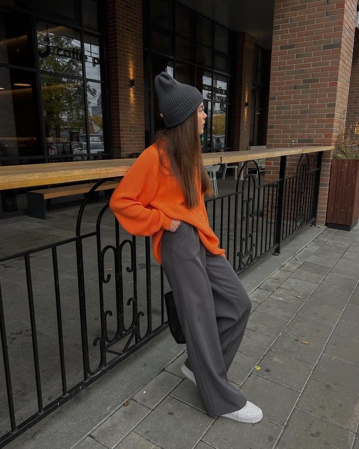 Orange Sweater 