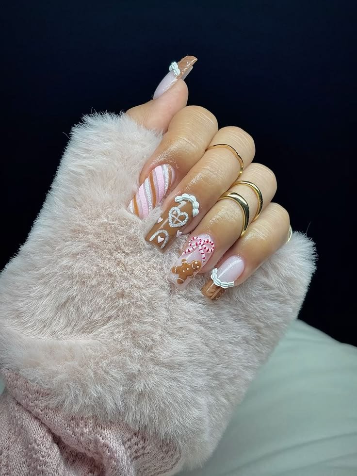 Gingerbread Nails Christmas