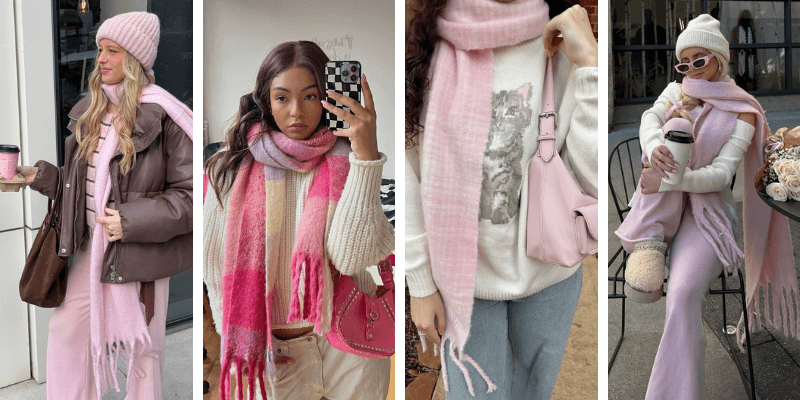Cute Pink Scarf Outfit Winter Looks That Keep You Cozy