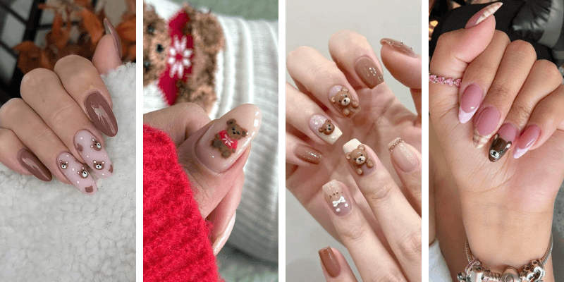 Cute and Cozy Teddy Bear Nail Designs to Try This Year