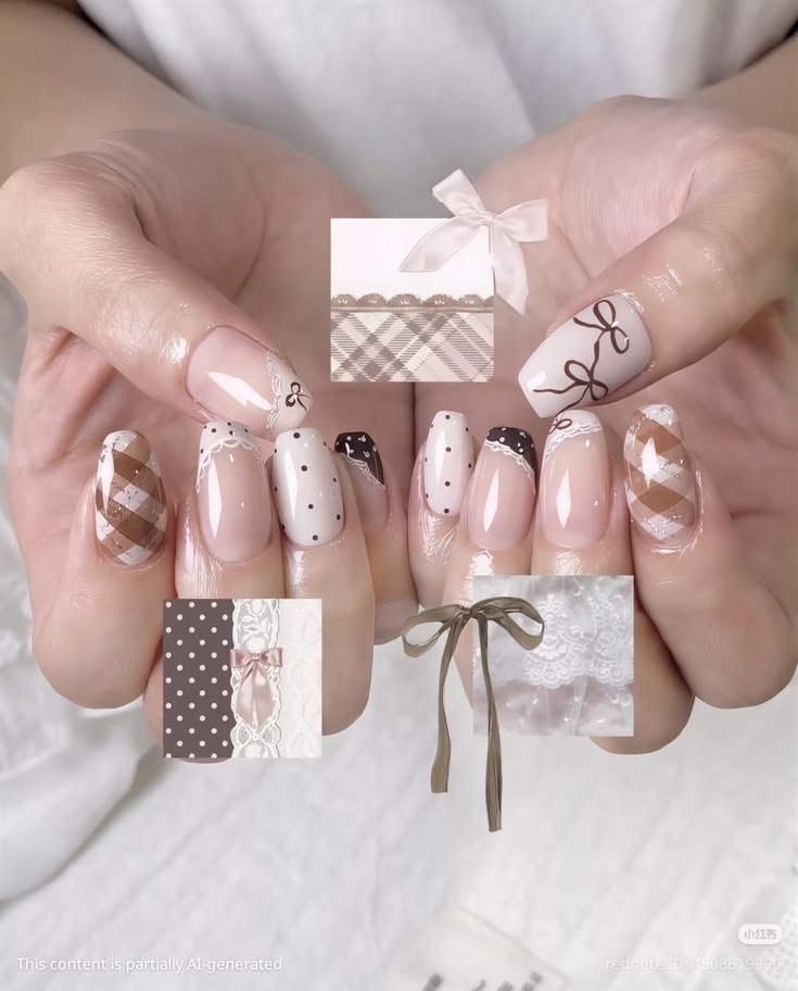 Y2K coquette nails
