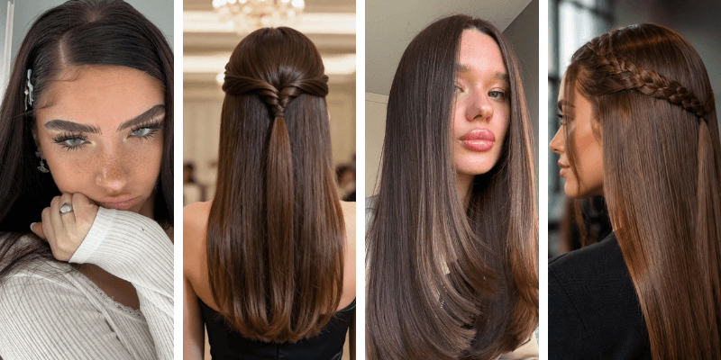 Hairstyles for Straight Hair for Long Hair: Cute & Easy Ideas