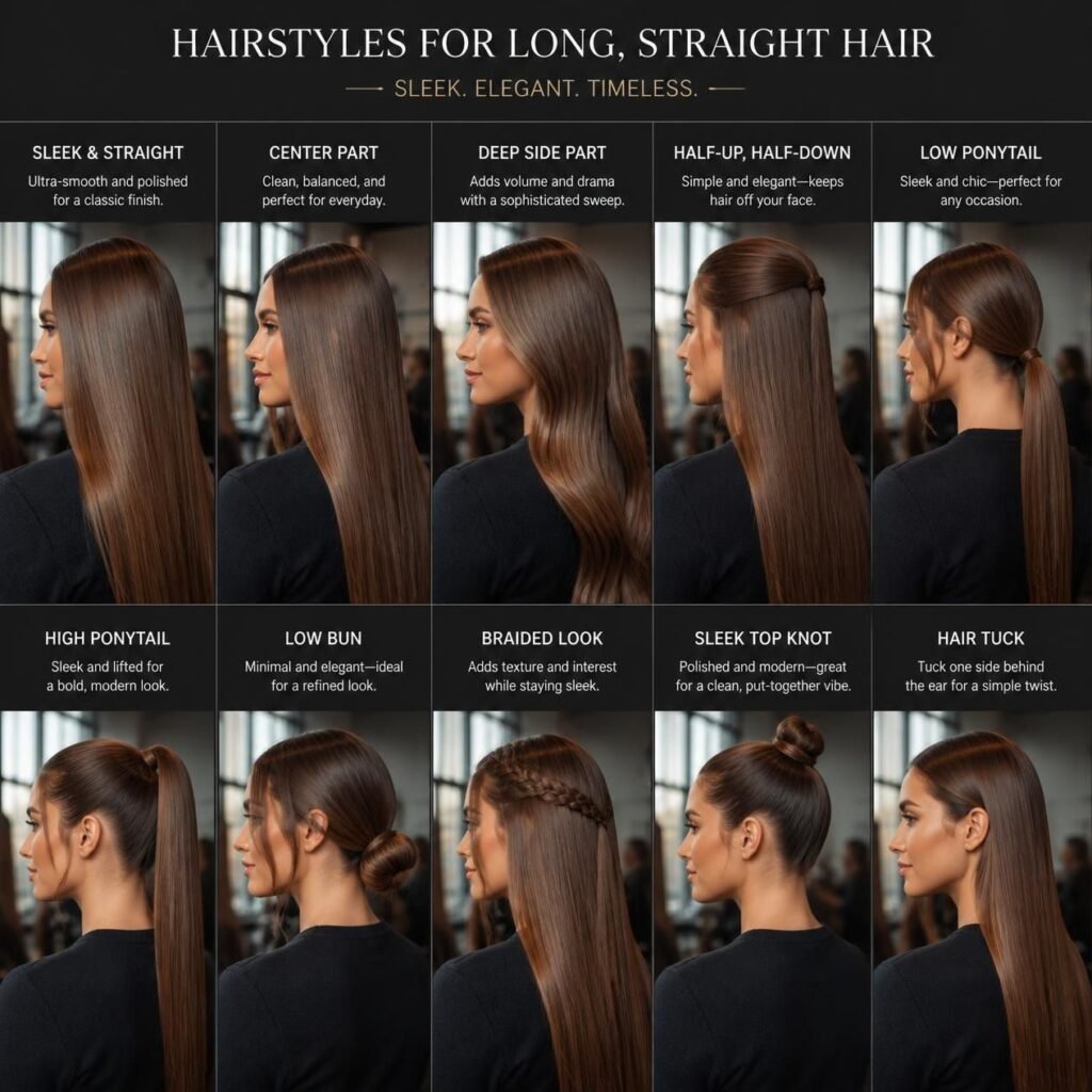 hairstyles for straight hair